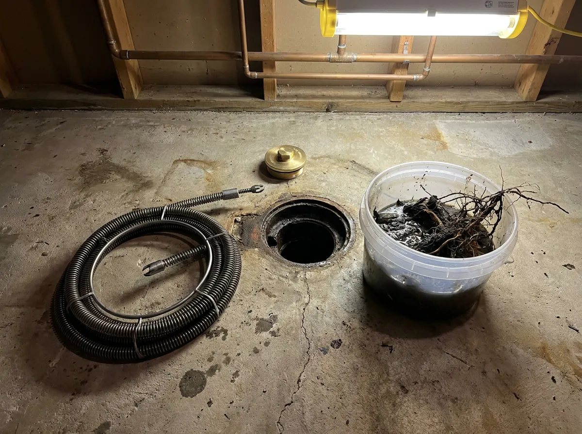 Cleared drain after cleaning by Pinnacle Plumbing in Bergen County NJ